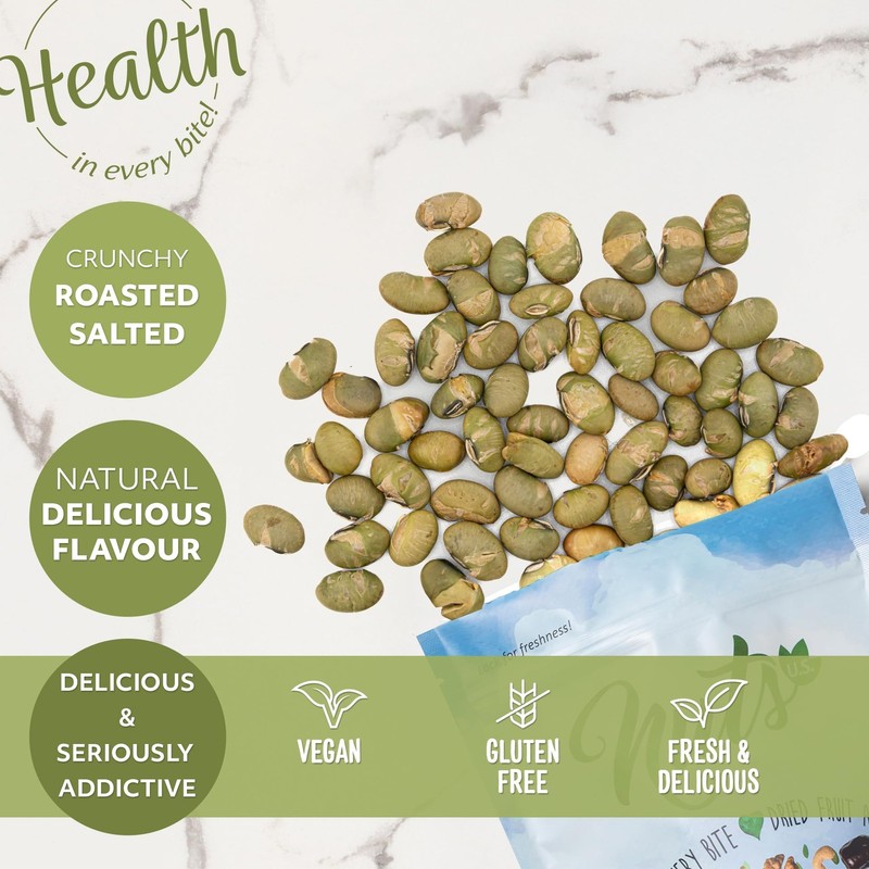 NUTS U.S. – Dry Roasted & Salted Edamame Beans | Crunchy High-Protein Super P... gallery