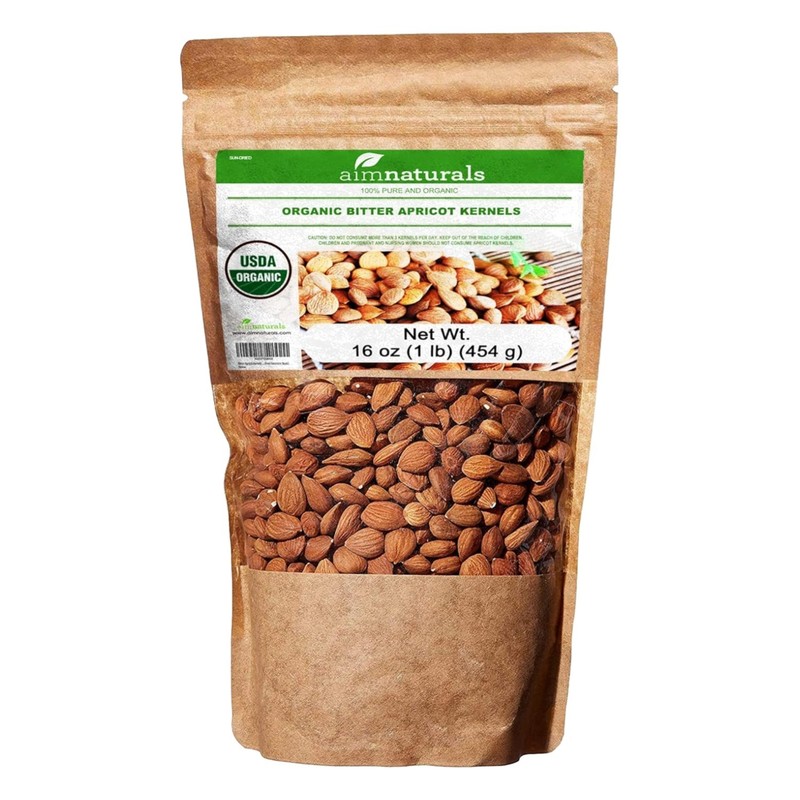 Bitter Apricot Seeds Organic Raw 1LB - Product of Turkey