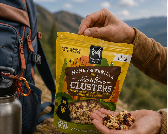 4 Pack Member's Mark Honey Vanilla Nut & Fruit Clusters 24 oz Bag gallery