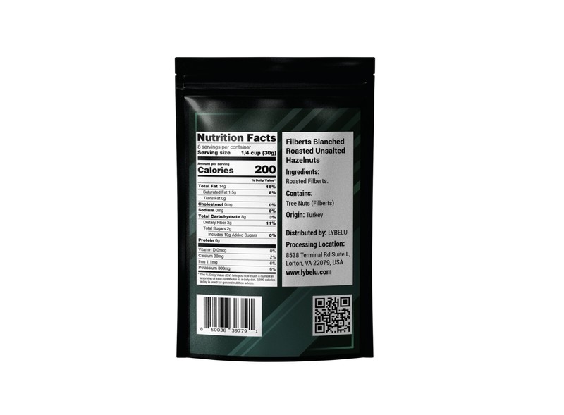 Filberts Blanched Roasted Unsalted (Hazelnuts) – 4oz gallery