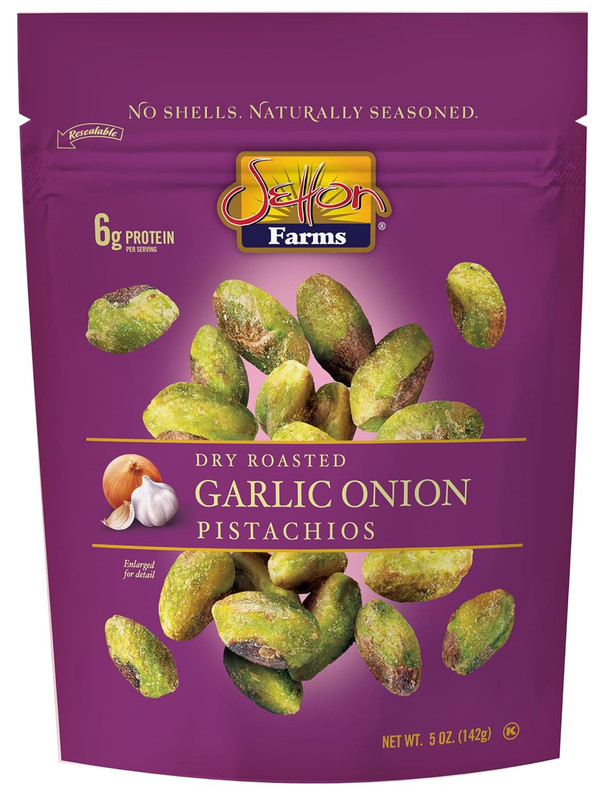 Setton Farms Naturally Seasoned Pistachio Kernels, Garlic Onion, No Shell Pistac gallery