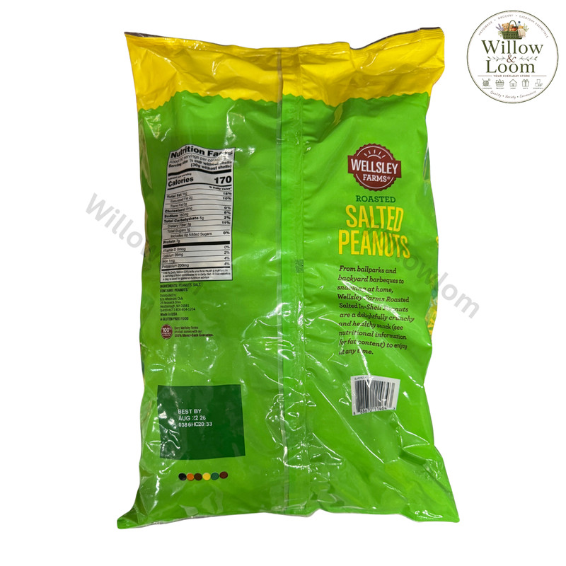 Wellsley Farms Roasted Salted Peanuts In Shell 5 LB Gluten Free Fast Shipping gallery