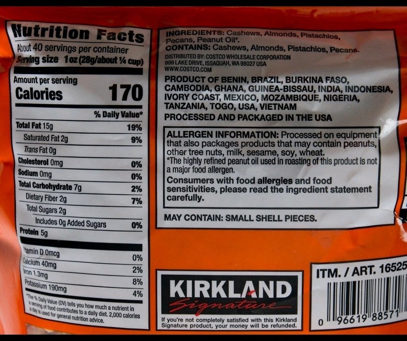 Kirkland Signature Extra Fancy Unsalted Mixed Nuts Cashews Pistachios, 40 Ounce gallery