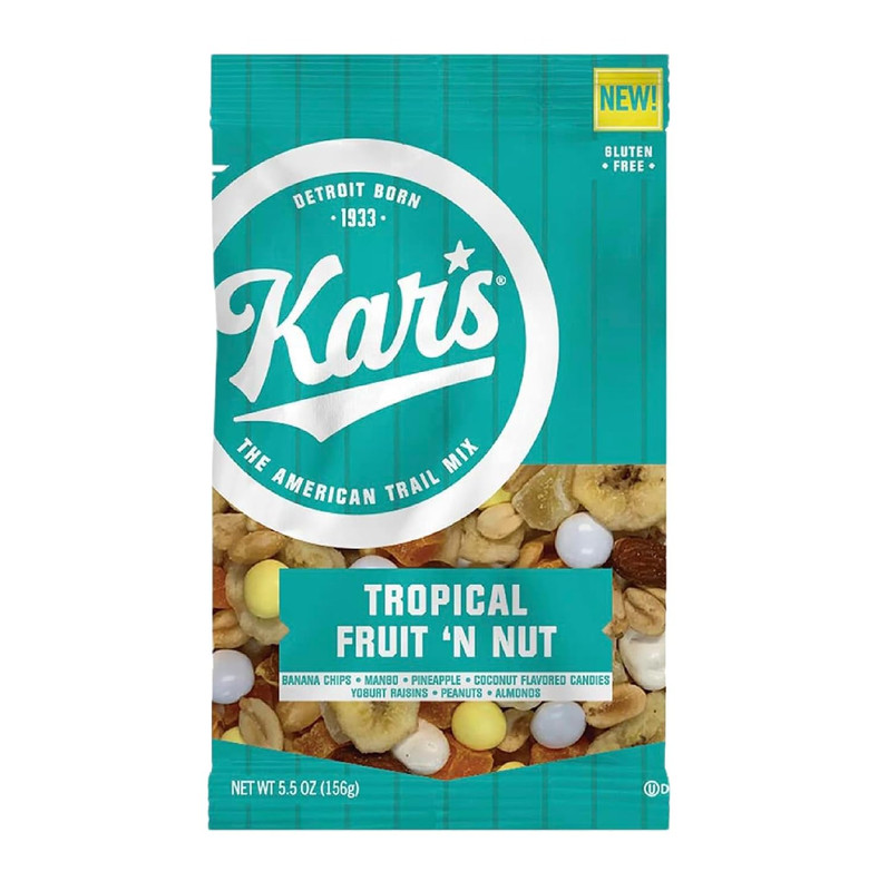 Kar’S Nuts Tropical Fruit ‘N Nut Trail Mix, 5.5 Oz Snack Mix – Bulk Pack of 12,
