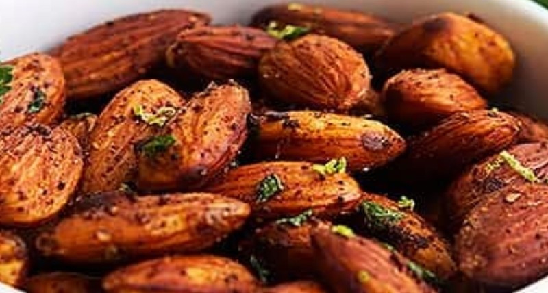 1 POUND THAI LIME & CHILI CRUNCHY ALMONDS Vegan Protein Snack BULK VALUE BAG NOW gallery