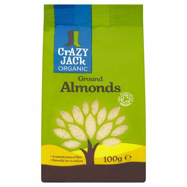 Crazy Jack Organic Ground Almonds - 100g (0.22lbs)