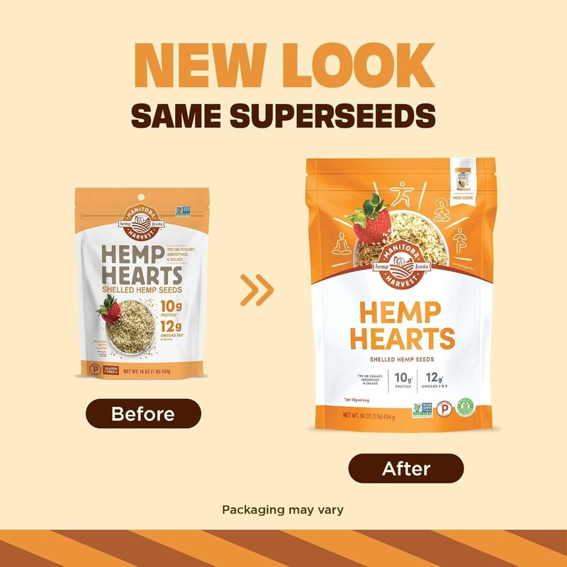 Hemp Hearts, Shelled Hemp Seeds - 16oz - 10g Plant Protein & 12g Omega 3 & 6 ... gallery