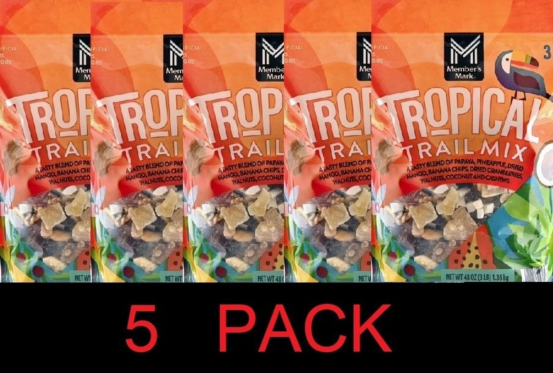 Member’s Mark Tropical Trail Mix 48 oz Bag – 5 PACK