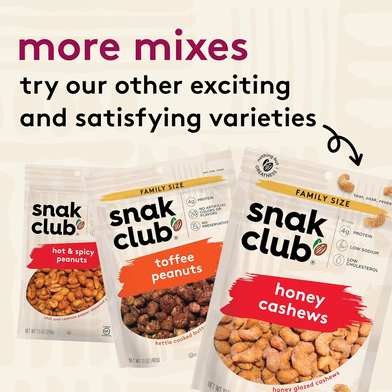 Snak Club Coconutty Cashews, Kettle Cooked Fancy Cashews with Toasted Coconut, G gallery