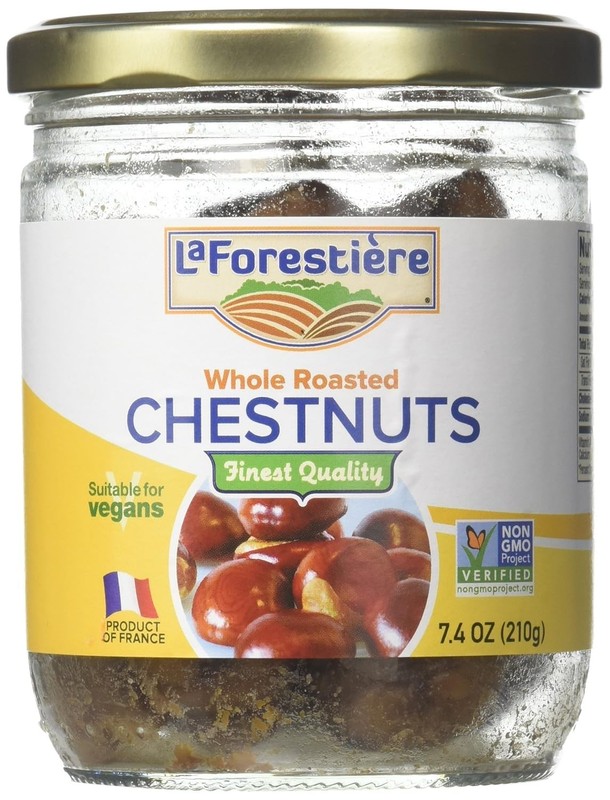 La Forestière Whole Roasted Chestnuts, Ready-to-Eat Snack, Pack of 2 (7.4 oz) gallery