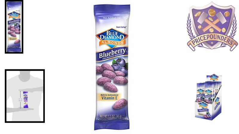 Sweet & Tart Blueberry Almonds - 1.5 Oz Bags, 12 Count for Anytime Enjoyment gallery