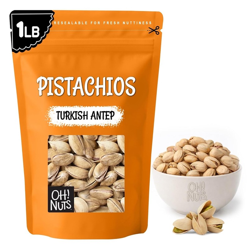 1 lb Roasted Turkish Antep Pistachios - Zip-Seal Bag gallery