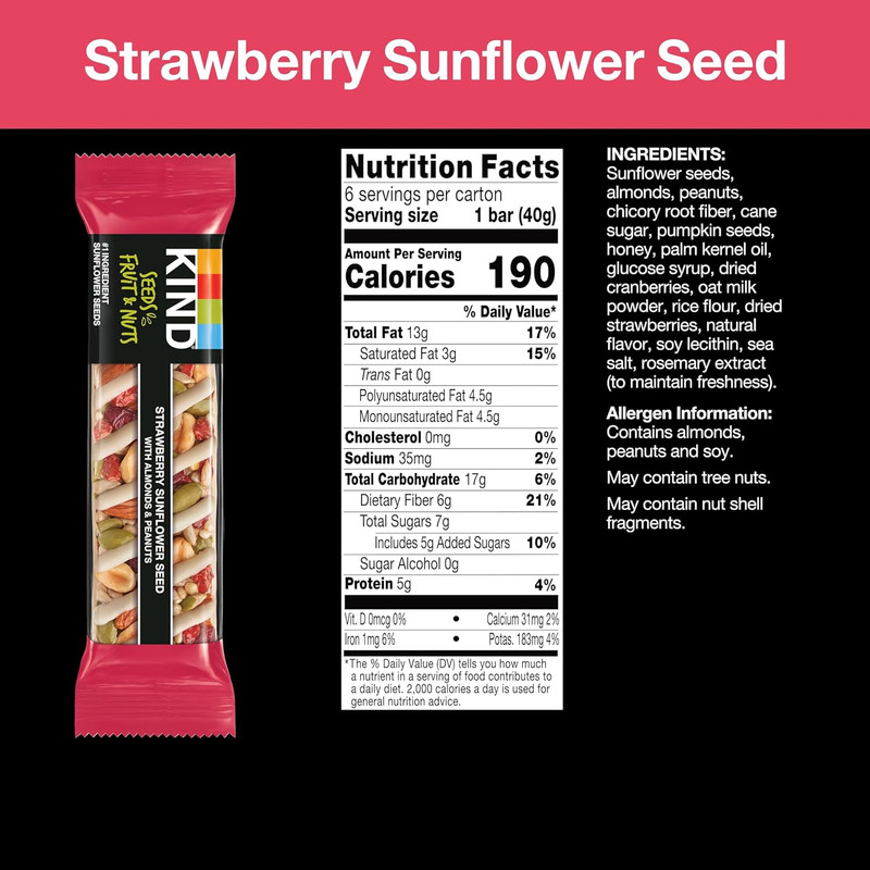 Bars Seeds Fruit and Nuts Variety Pack Strawberry Dark Chocolate Raspberry Orang gallery