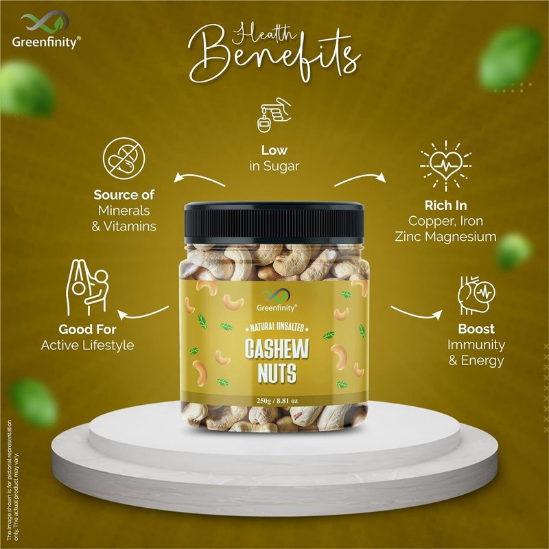 GreenFinity Dry Fruits Combo 250g Each Set Of 4 gallery