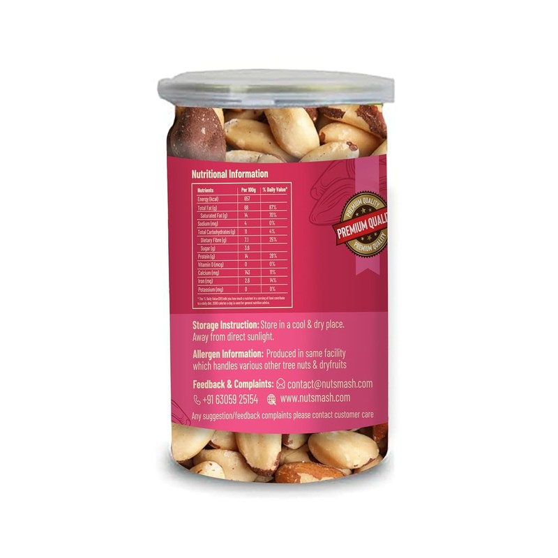 Nutsmash Brazilian Nuts 500gm gallery