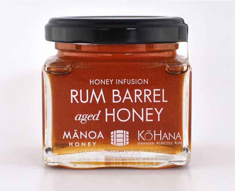 Hawaiian Manoa Honey -Honey InfusioncRum Barrel Aged Honey 4.2 oz Made in Hawaii gallery