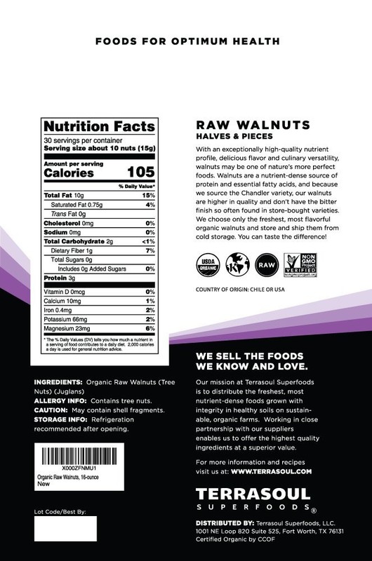Organic Raw Walnuts, 2 Lbs 2 Pack - Chandler Variety | Fresh | Light Color gallery