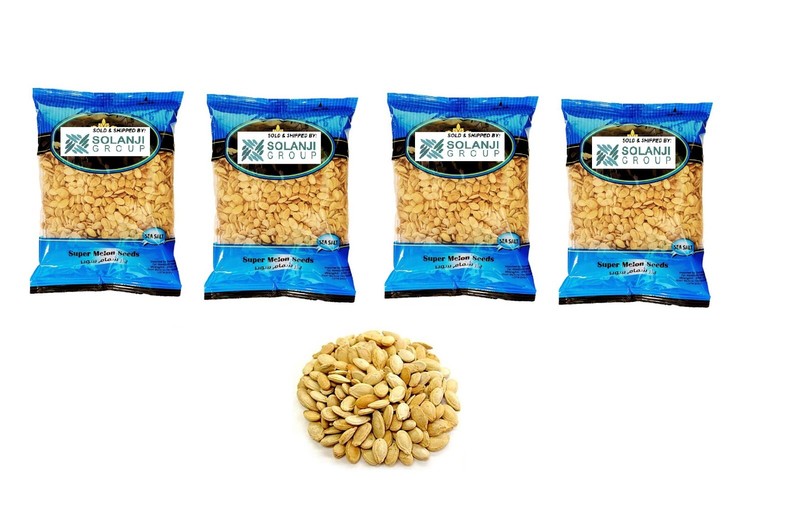 Egyptian Super Melon Seeds Roasted & Salted 4 Packs NT.WT. 12.34oz (350g)