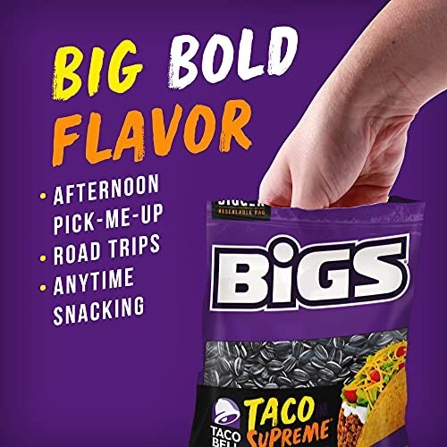 BIGS Sunflower Seeds, Taco Bell Taco Supreme Flavor, 5.35 oz. (Pack of 12) gallery