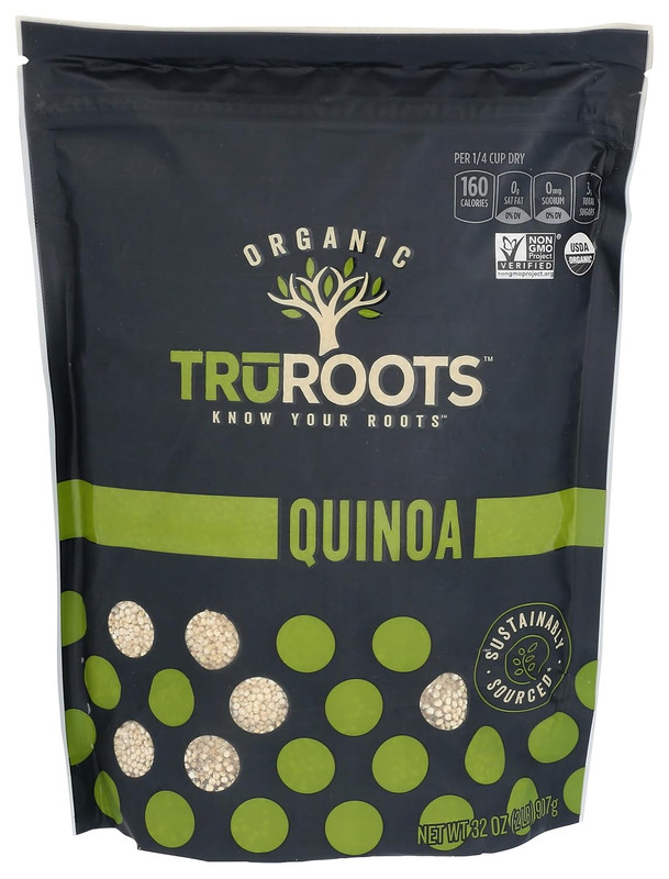 Truroots Organic Quinoa, 32 Ounces, Certified USDA Organic, Non-Gmo Project Veri