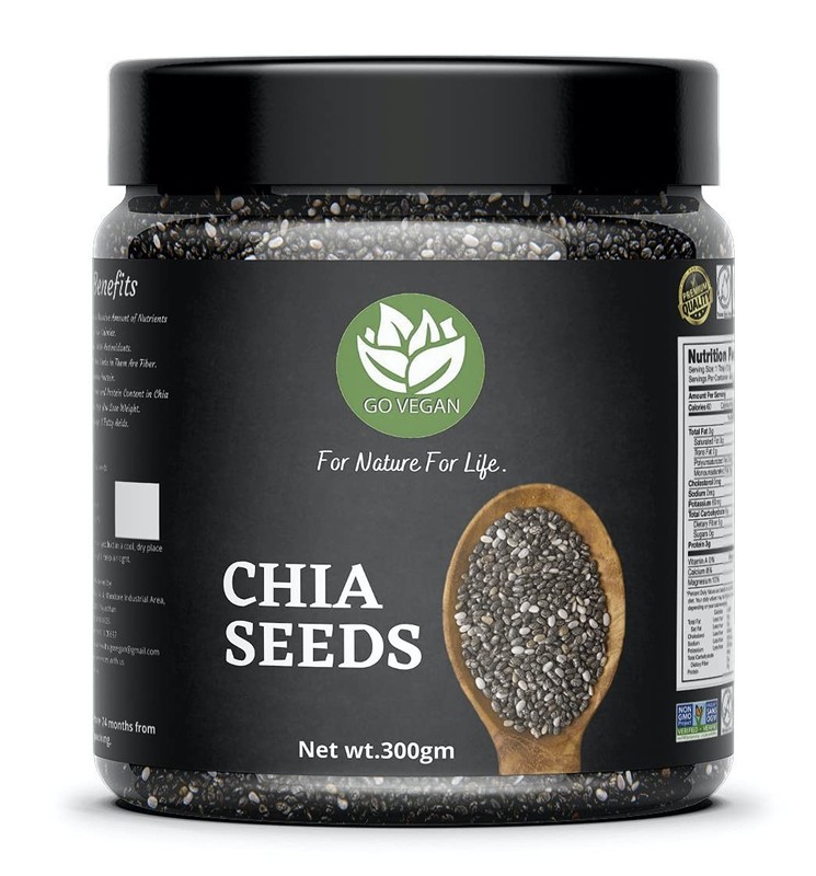 Go Vegan Chia Seeds 250gm Each Pack Of 2 gallery
