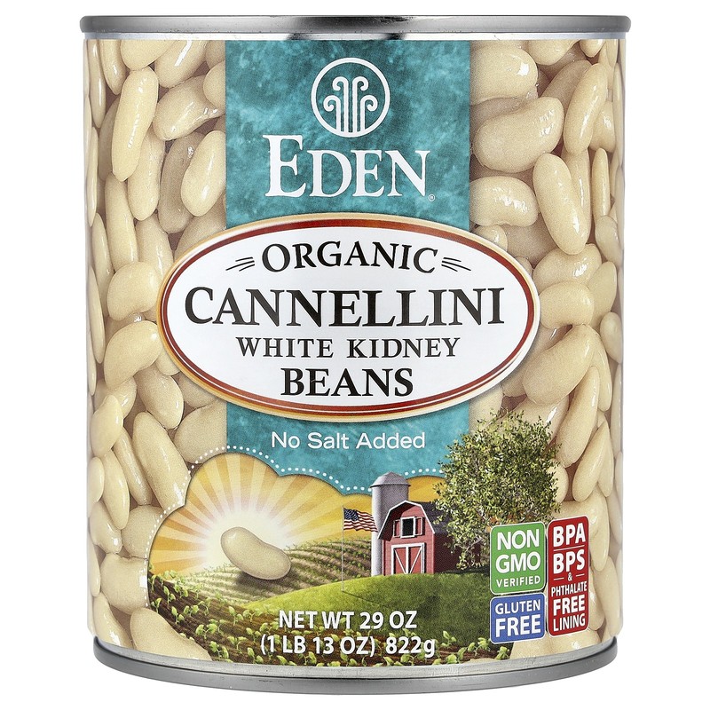Organic Cannellini White Kidney Beans, 29 oz (822 g)