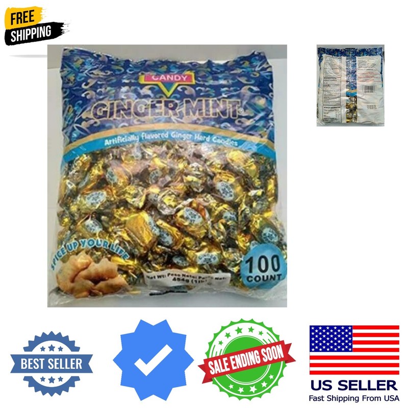 KC Ginger Mints 1 LB PACK