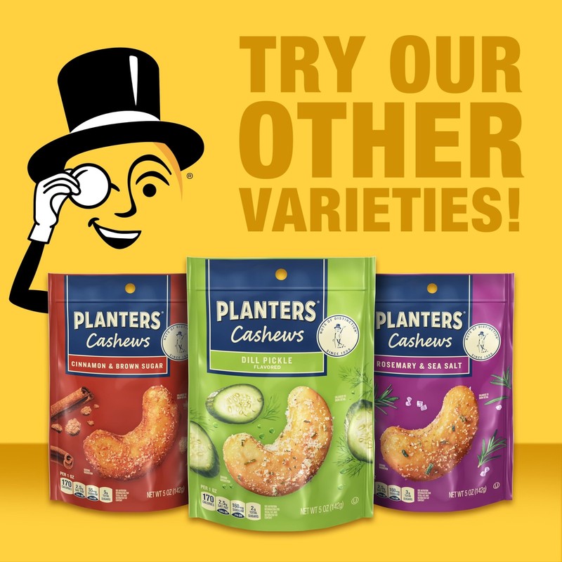 PLANTERS Cashews Rosemary & Sea Salt Trail Mix Snack Packs Party Trail Mix, 5 Oz gallery