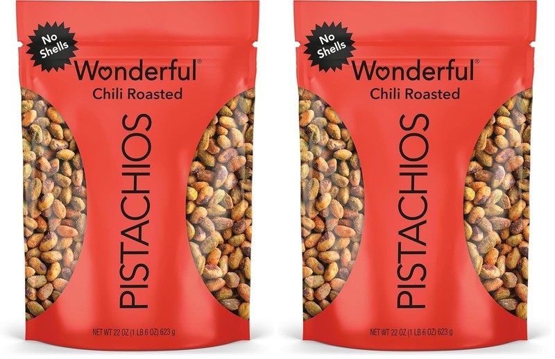Chili Roasted Pistachios - 44oz Resealable Bag (Pack of 2) Gluten-Free Snacks gallery