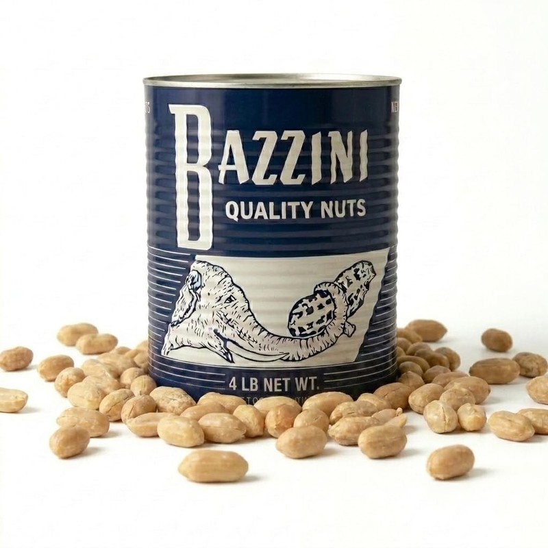 Salted Jumbo Peanuts 4lb Bulk Tin, Premium Roasted Peanuts with Classic Crunc…