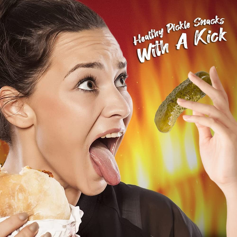 Mrs. Kleins Hot Dill Pickles Spicy Pickles Bold Dill Pickle Snack Made with Natu gallery