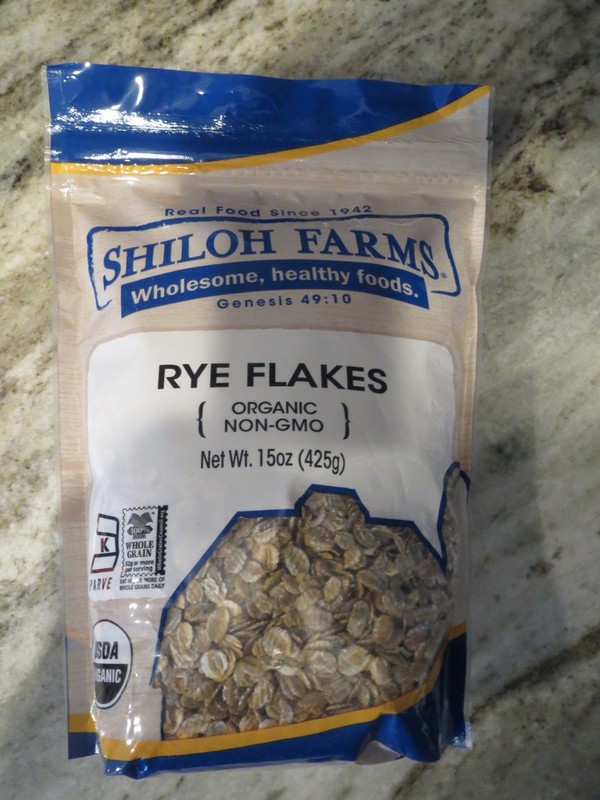 Shiloh Farms Organic Rye Flakes Non-GMO 15 oz, Exp 8/27/26, New