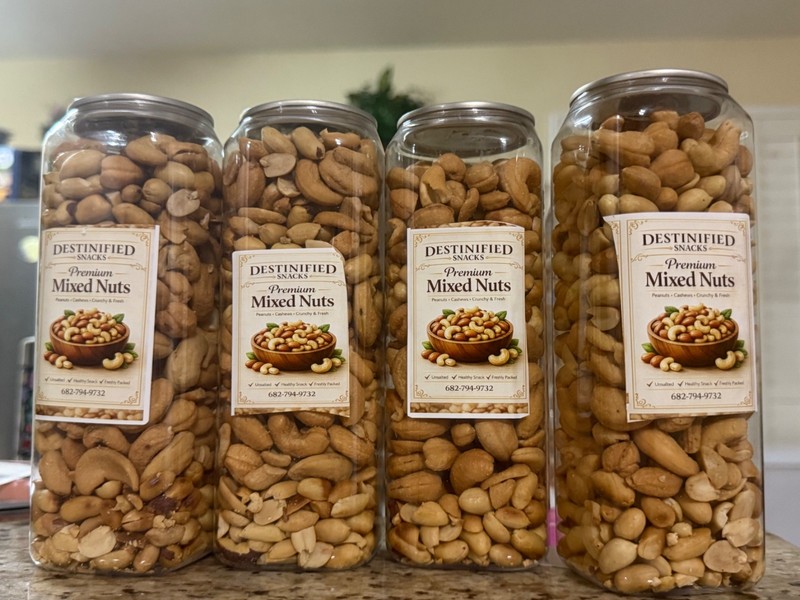 Premium Peanut & Cashew Mix Unsalted | Fresh Roasted Nut Mix | Healthy Snack | H