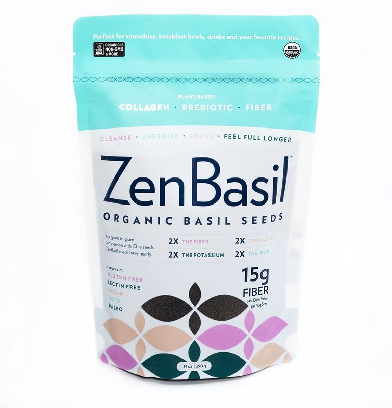 (Pack of 3) Zen Basil Basil Seeds Superfood Seeds for Sprouting 14 Oz
