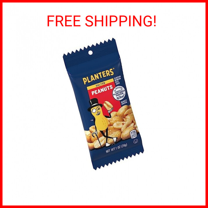 PLANTERS Salted Peanuts, 1 oz. Bags (48 Pack) - Snack Size Peanuts with Sea Salt gallery