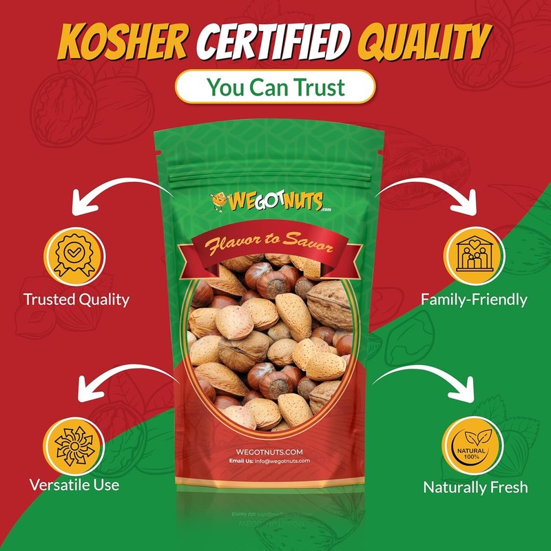 Deluxe 5 lbs Raw Unsalted Mixed Nuts In-Shell gallery