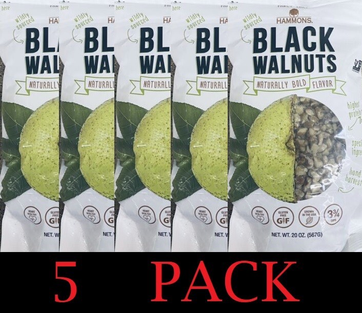 5x Hammons Black Walnuts Wildly Sourced 20 oz Bag – FREE SHIP – 5 PACK