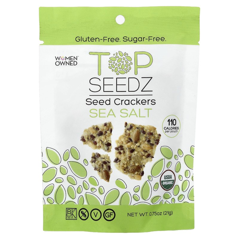 Seed Crackers, Sea Salt, 12 Packs, 0.75 oz (21 g) Each gallery