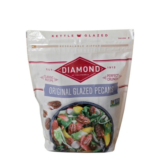 Diamond Glazed Pecans 2lb 3 Pack Sweet Roasted Pecans Snack Baking Nuts Case