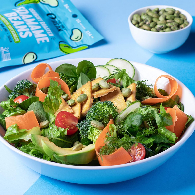 - Crunchy Roasted Edamame Beans (Sea Salt) - Keto Snacks (2G Net) - High Protein gallery