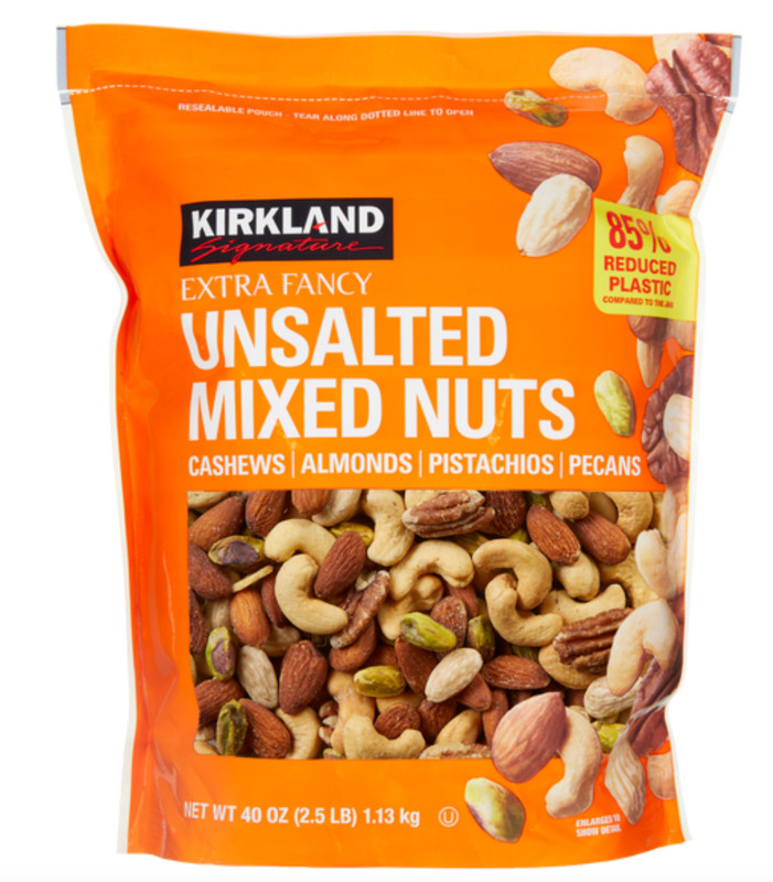 (Buy 2+ Save)_Kirkland Signature Unsalted Mixed Nuts, 40 Oz