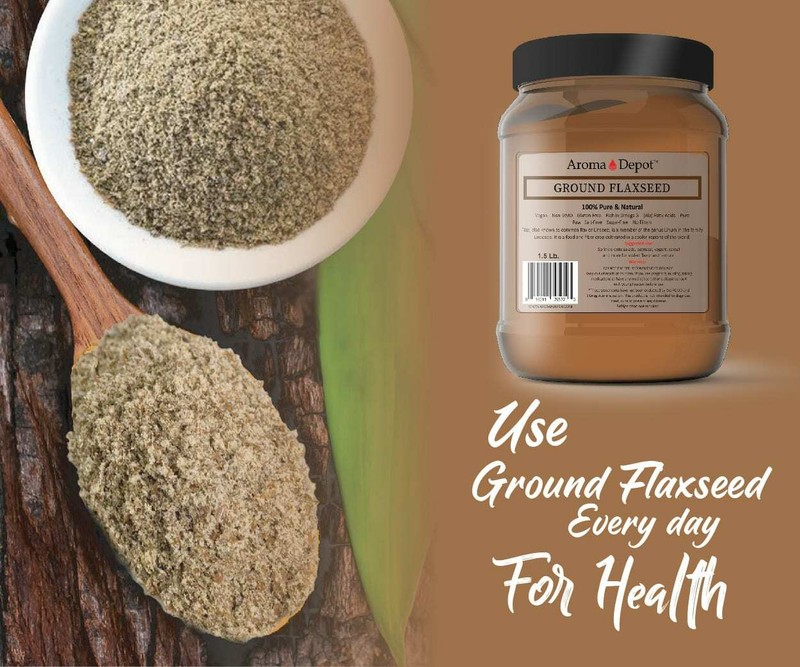 5lb GROUND Brown Flax Seed Omega-3 Non-GMO Linaza Raw 80 oz. Flaxseed POWDER gallery