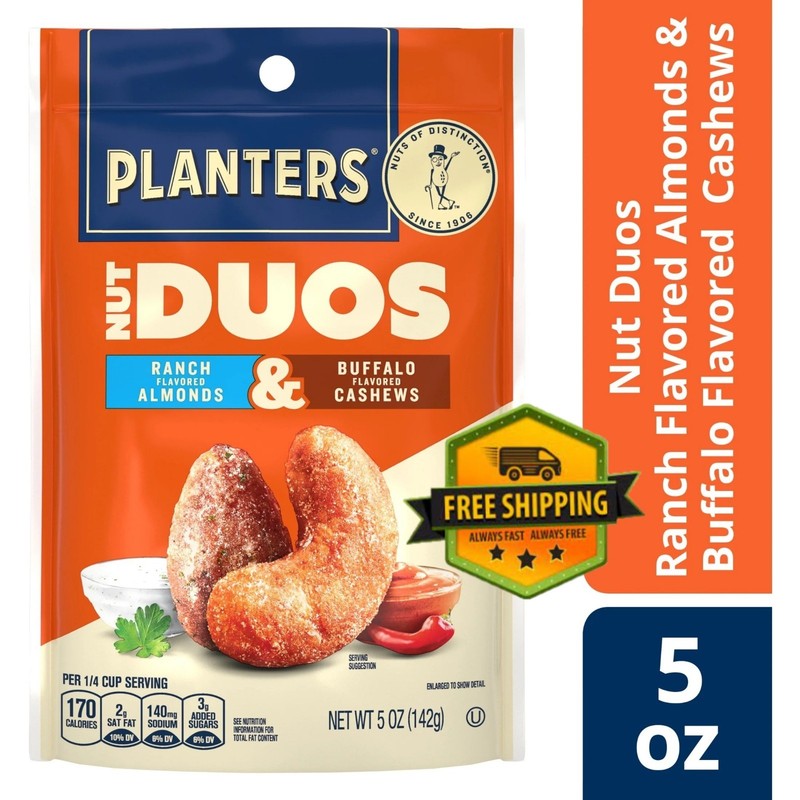 PLANTERS Nut Duos Buffalo Cashew & Ranch Almond (5 oz)