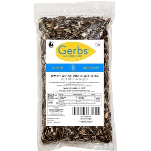 Unsalted Sunflower Seeds In Shell 2 Lb Dry Roasted Top 14 Allergen Free gallery