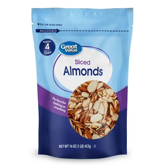 Great Value sliced Almonds, 16 oz....... gallery