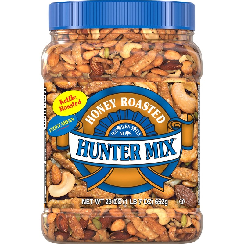 Southern Style Nuts Honey Roasted Hunter Mix, 23 Ounces, Sesame Sticks, Peanuts