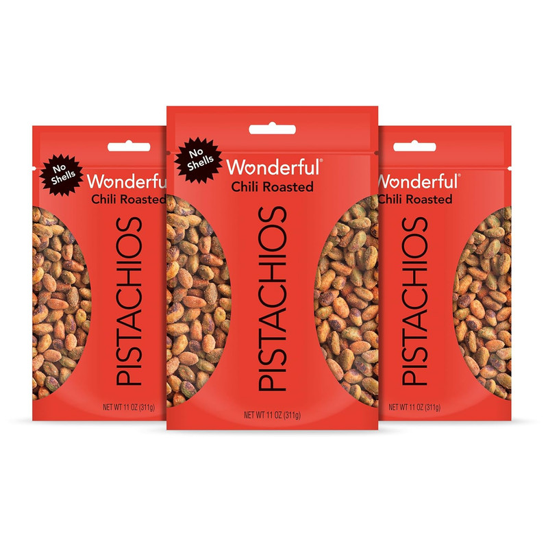 Wonderful Pistachios No Shells, Sea Salt & Pepper Flavored Nuts, 0.75 Ounce Bag gallery
