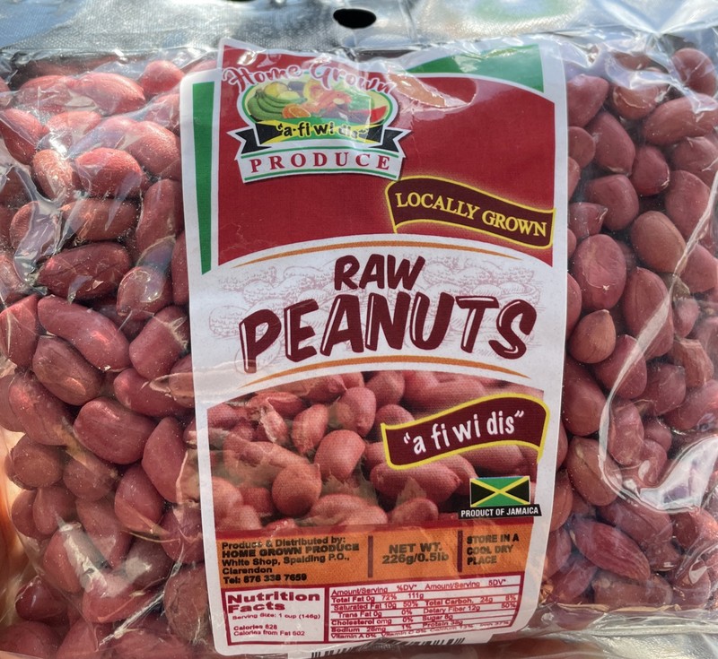 Jamaican Raw Peanuts 228g