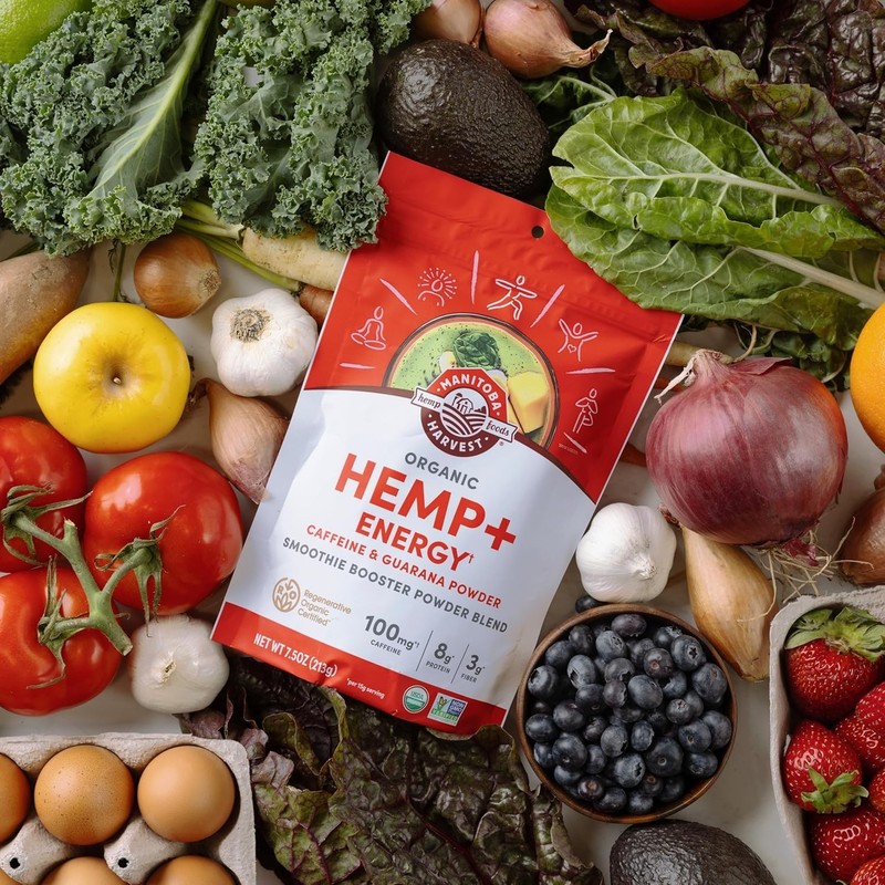 2-pack LOT Manitoba Harvest Hemp+ Energy Caffeine Guarana Powder Smoothie 7OZ gallery