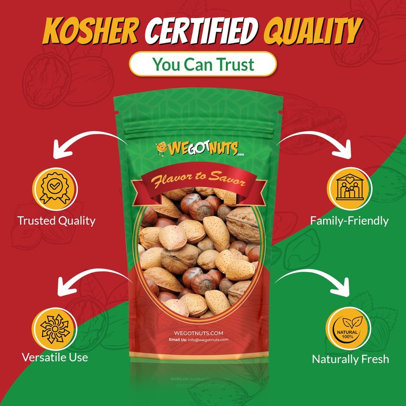 Deluxe Mixed Nuts InShell 5 Pounds,80oz | Raw and Unsalted Mixed Nuts | Fresh... gallery